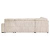 Devonshire Sleeper Sectional Sofa Storage Chaise Camel