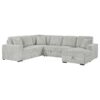 Devonshire Sleeper Sectional Sofa Storage Chaise Grey