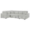 Devonshire Sleeper Sectional Sofa Storage Chaise Grey