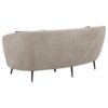 Ellorie Upholstered Channel Back Curved Loveseat Beige