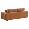 Burnett Chenille Upholstered Wide Arm Sofa Burnt Orange