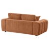 Burnett Chenille Upholstered Wide Arm Loveseat Burnt Orange