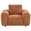 Burnett Chenille Upholstered Accent Chair Burnt Orange