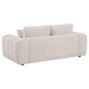 Burnett 3-piece Chenille Upholstered Sofa Set Ivory
