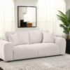 Burnett Chenille Upholstered Wide Arm Sofa Ivory