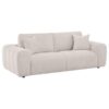 Burnett Chenille Upholstered Wide Arm Sofa Ivory