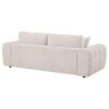 Burnett Chenille Upholstered Wide Arm Sofa Ivory