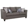 Salizar 3-piece Upholstered Flared Arm Sofa Set Grey
