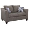 Salizar 3-piece Upholstered Flared Arm Sofa Set Grey