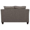 Salizar 3-piece Upholstered Flared Arm Sofa Set Grey