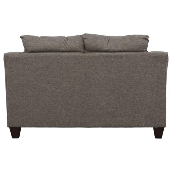 Salizar 3-piece Upholstered Flared Arm Sofa Set Grey
