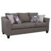 Salizar Upholstered Flared Arm Sofa Charcoal Grey