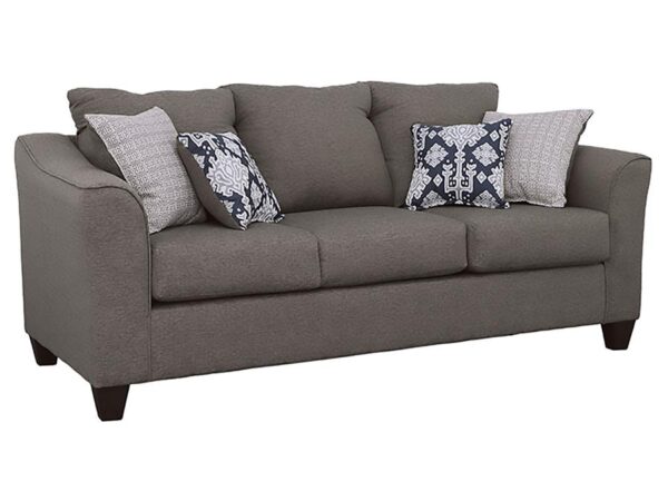Salizar Upholstered Flared Arm Sofa Charcoal Grey