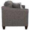 Salizar Upholstered Flared Arm Sofa Charcoal Grey