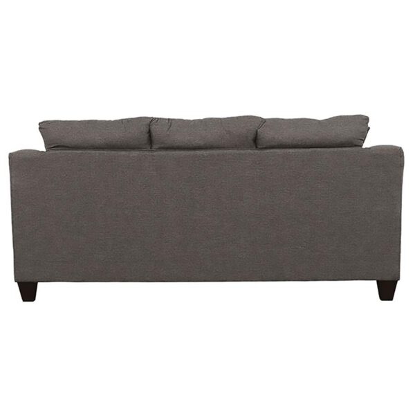 Salizar Upholstered Flared Arm Sofa Charcoal Grey