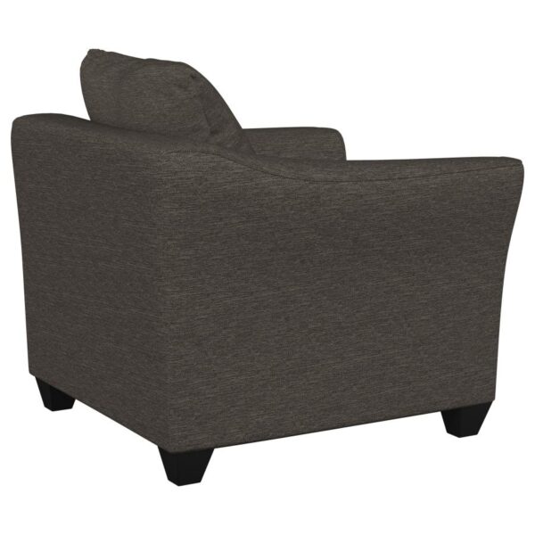 Salizar Upholstered Flared Arm Accent Chair Charcoal Grey