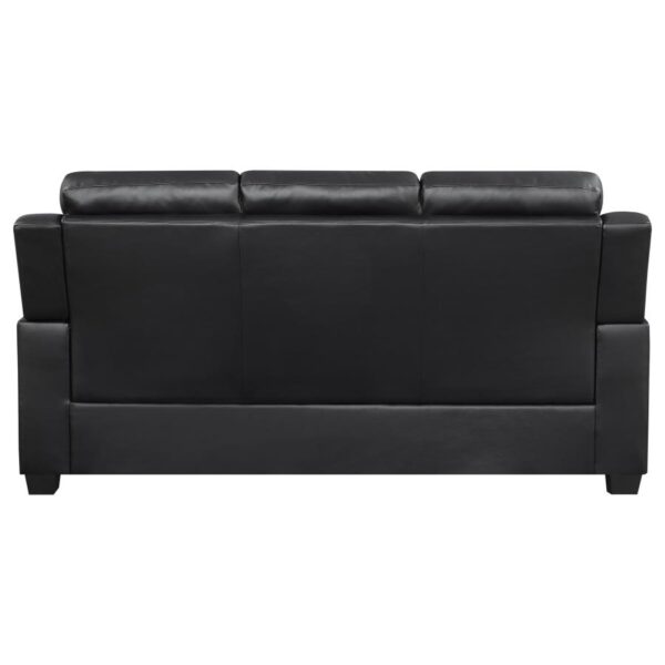 Finley 3-piece Upholstered Padded Arm Tufted Sofa Set Black