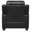 Finley 3-piece Upholstered Padded Arm Tufted Sofa Set Black
