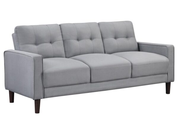 Bowen Upholstered Track Arm Tufted Sofa Grey