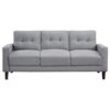 Bowen Upholstered Track Arm Tufted Sofa Grey