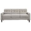 Bowen 3-piece Upholstered Track Arm Tufted Sofa Set Beige