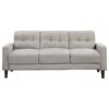 Bowen Upholstered Track Arm Tufted Sofa Beige