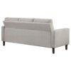 Bowen Upholstered Track Arm Tufted Sofa Beige