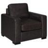 Boardmead Upholstered Track Arm Accent Chair Dark Brown