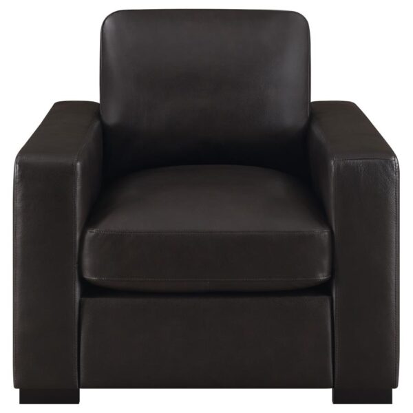 Boardmead Upholstered Track Arm Accent Chair Dark Brown