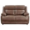 Ellington 3-piece Upholstered Padded Arm Sofa Set Dark Brown