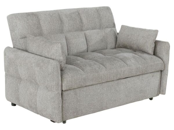 Cotswold Upholstered Convertible Sleeper Sofa Bed Light Grey