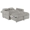Cotswold Upholstered Convertible Sleeper Sofa Bed Light Grey
