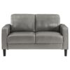 Ruth 3-piece Upholstered Track Arm Sofa Set Grey