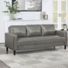 Ruth Upholstered Track Arm Sofa Grey