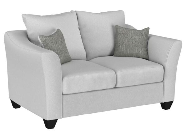 Salizar Upholstered Flared Arm Loveseat Sand