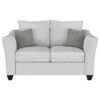 Salizar Upholstered Flared Arm Loveseat Sand