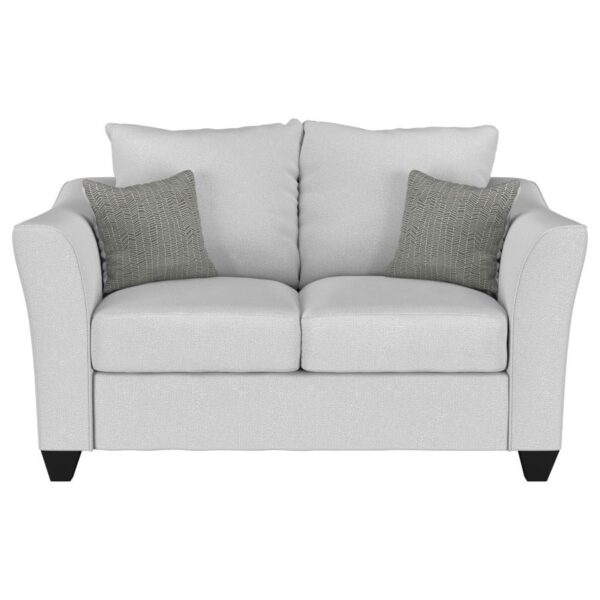 Salizar Upholstered Flared Arm Loveseat Sand