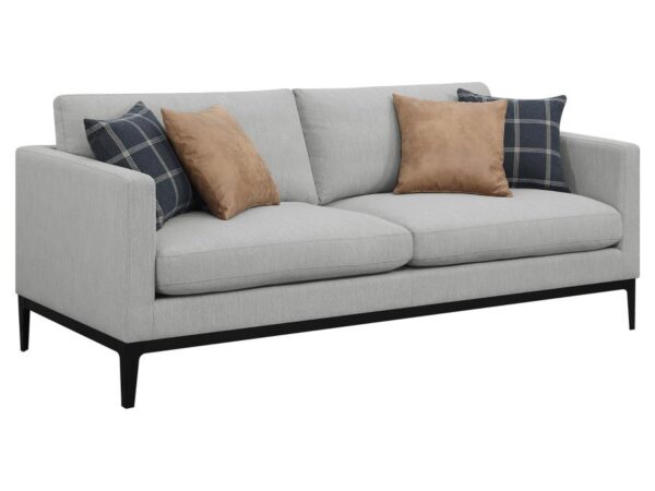 Apperson Upholstered Track Arm Sofa Light Grey