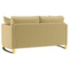 Corliss Upholstered Curved Track Arm Loveseat Camel