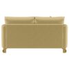 Corliss Upholstered Curved Track Arm Loveseat Camel