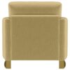 Corliss Upholstered Curved Track Arm Chair Camel