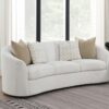 Rainn Boucle Upholstered Sloped Arm Sofa Latte