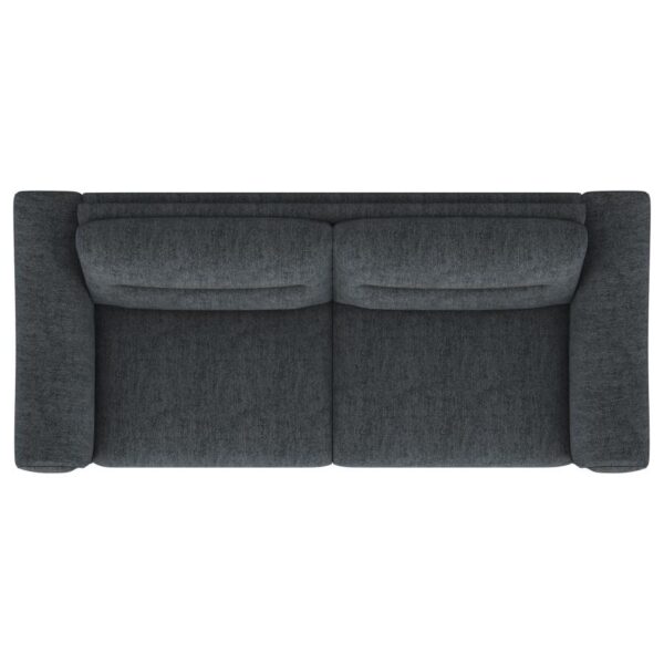 Nolan Upholstered Sloped Track Arm Sofa Charcoal