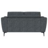 Nolan Upholstered Sloped Track Arm Loveseat Charcoal