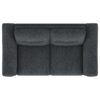 Nolan Upholstered Sloped Track Arm Loveseat Charcoal