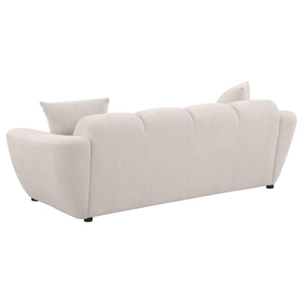 Destino 3-piece Chenille Splayed Arm Sofa Set Greige