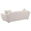 Destino Chenille Upholstered Splayed Arm Sofa Greige