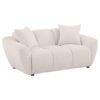 Destino Chenille Upholstered Splayed Arm Loveseat Greige