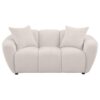 Destino Chenille Upholstered Splayed Arm Loveseat Greige