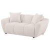 Destino Chenille Upholstered Splayed Arm Loveseat Greige